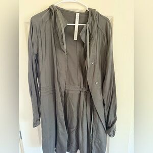 lululemon athletica Olive Green Drawstring Trench